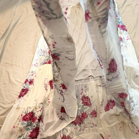 NWOT Torrid Ivory Floral Challis Maxi Dress / Sun dress PLUS SIZE 3 - Picture 11 of 15
